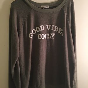 Good vibes only long sleeve sweater/top